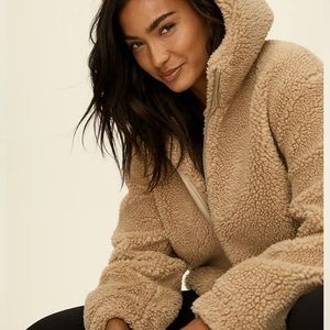 TNA Teddy Jackets - Size XXS - Color Brown/Tan